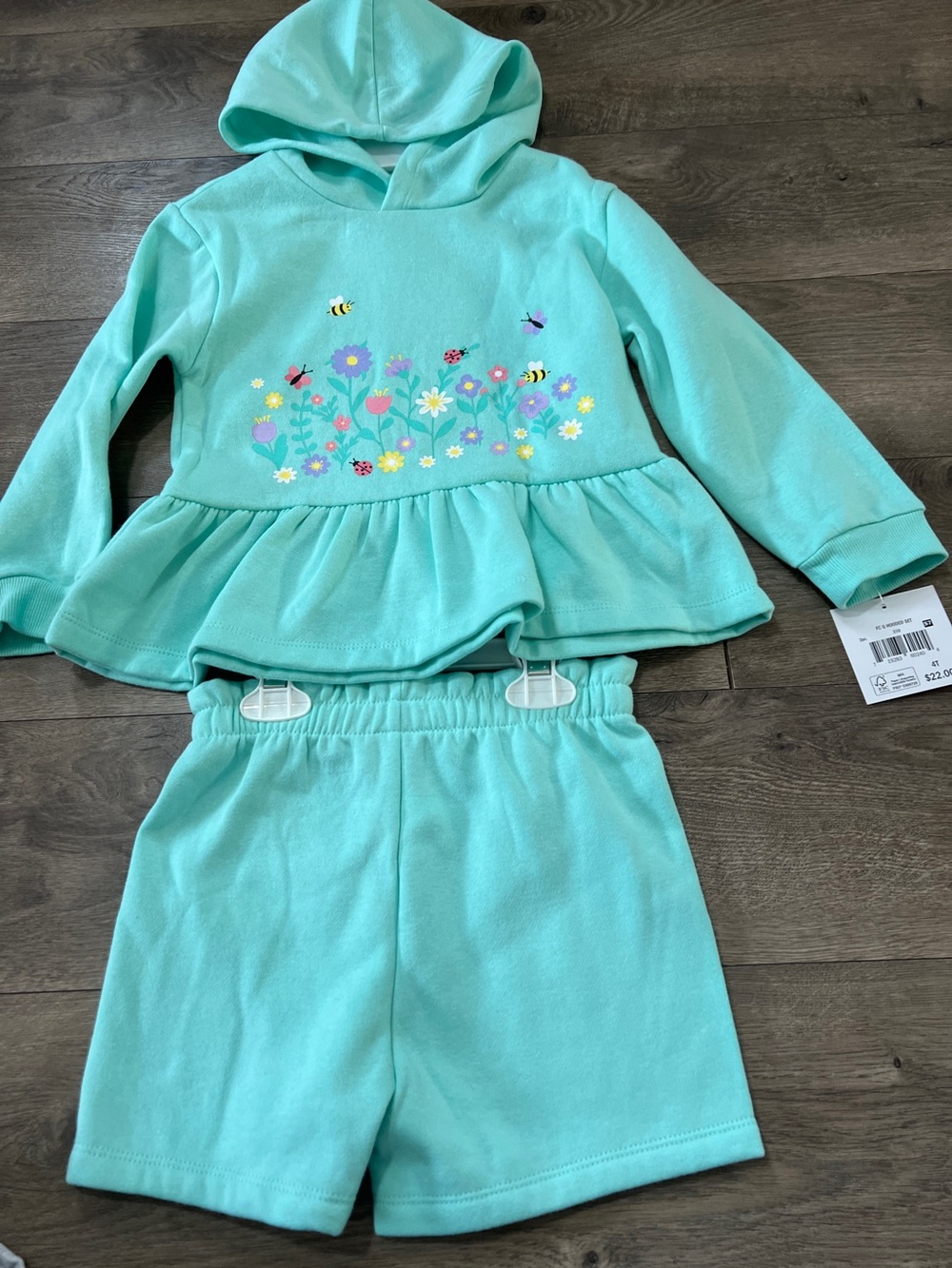 Falls Creek Hooded Short Set Size 4T New